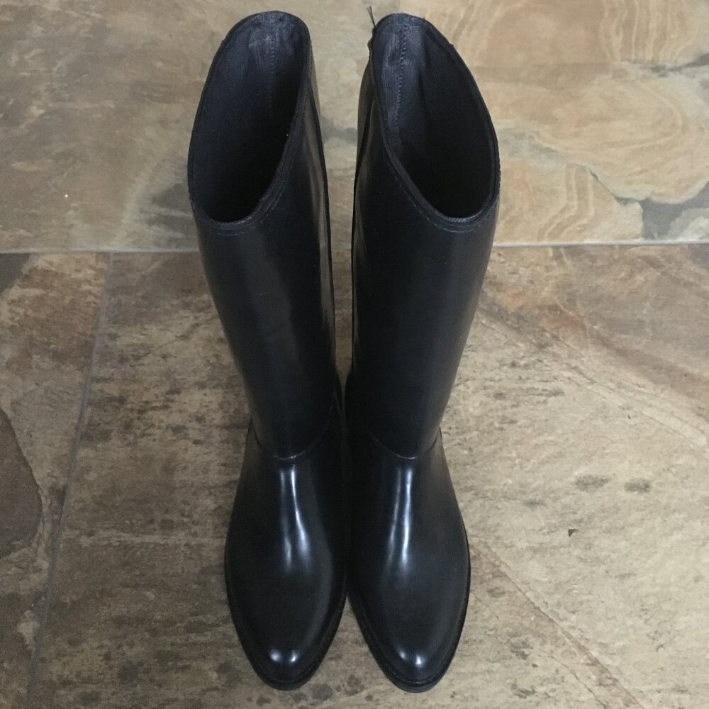 Vintage Weatherguard Black Rubber Rain Utility Boots 7 Waterproof Made in Canada